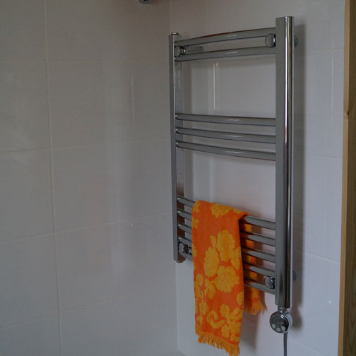 Cloakroom Heated Towel Rail