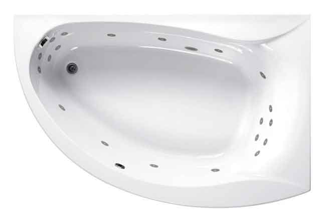 Carron Omega Offset Whirlpool Bath