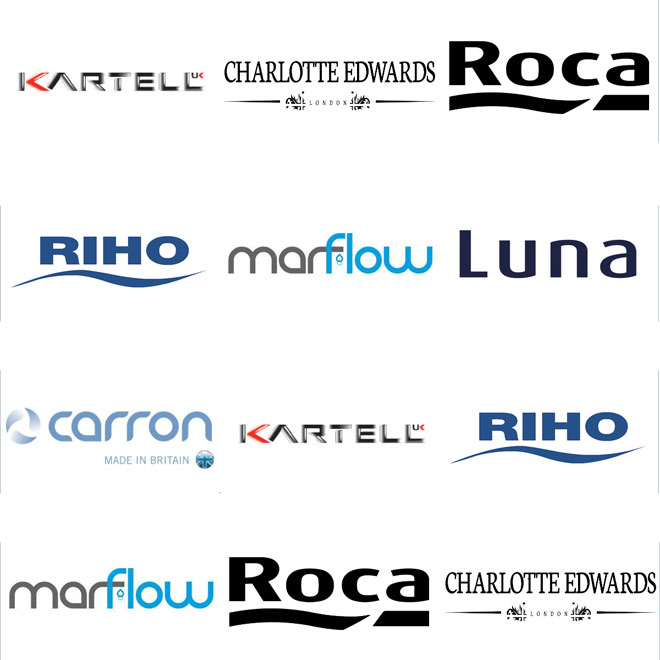 Luxury Whirlpool Bath Brand Logos