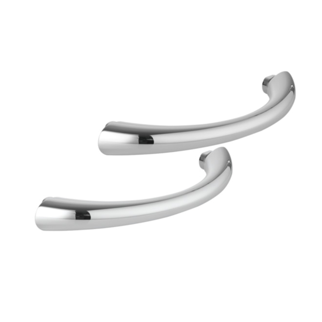 A pair of chrome bath grips by Luna Spas