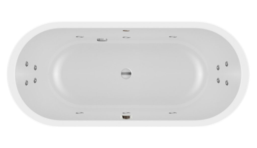 Carron Halcyon Oval, 14 Jet Quantum Whirlpool Bath